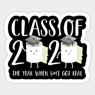 Class of 2020 Toilet Paper Quarantined Virus Gift Sticker